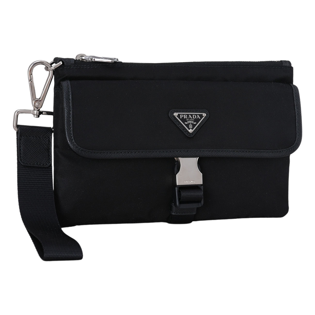 PRADA(USED)프라다 2NH011 포코노 버클 클러치 파우치